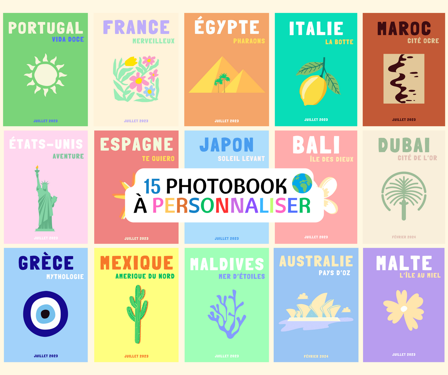 15 Modèles d'albums photos Monde