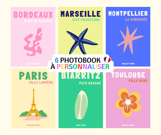 6 Modèles d'albums photos France