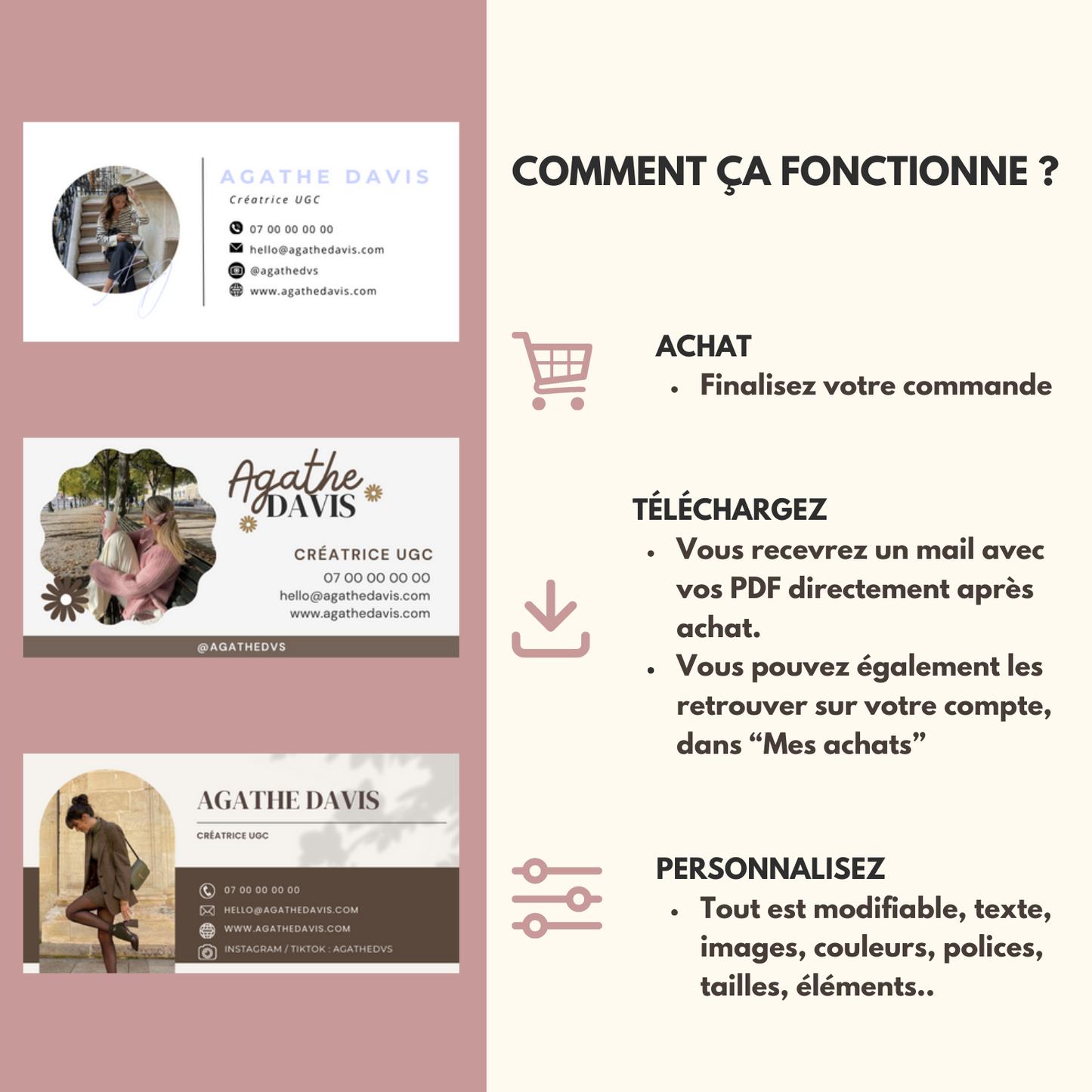 Kit UGC, création digitale et portfolio