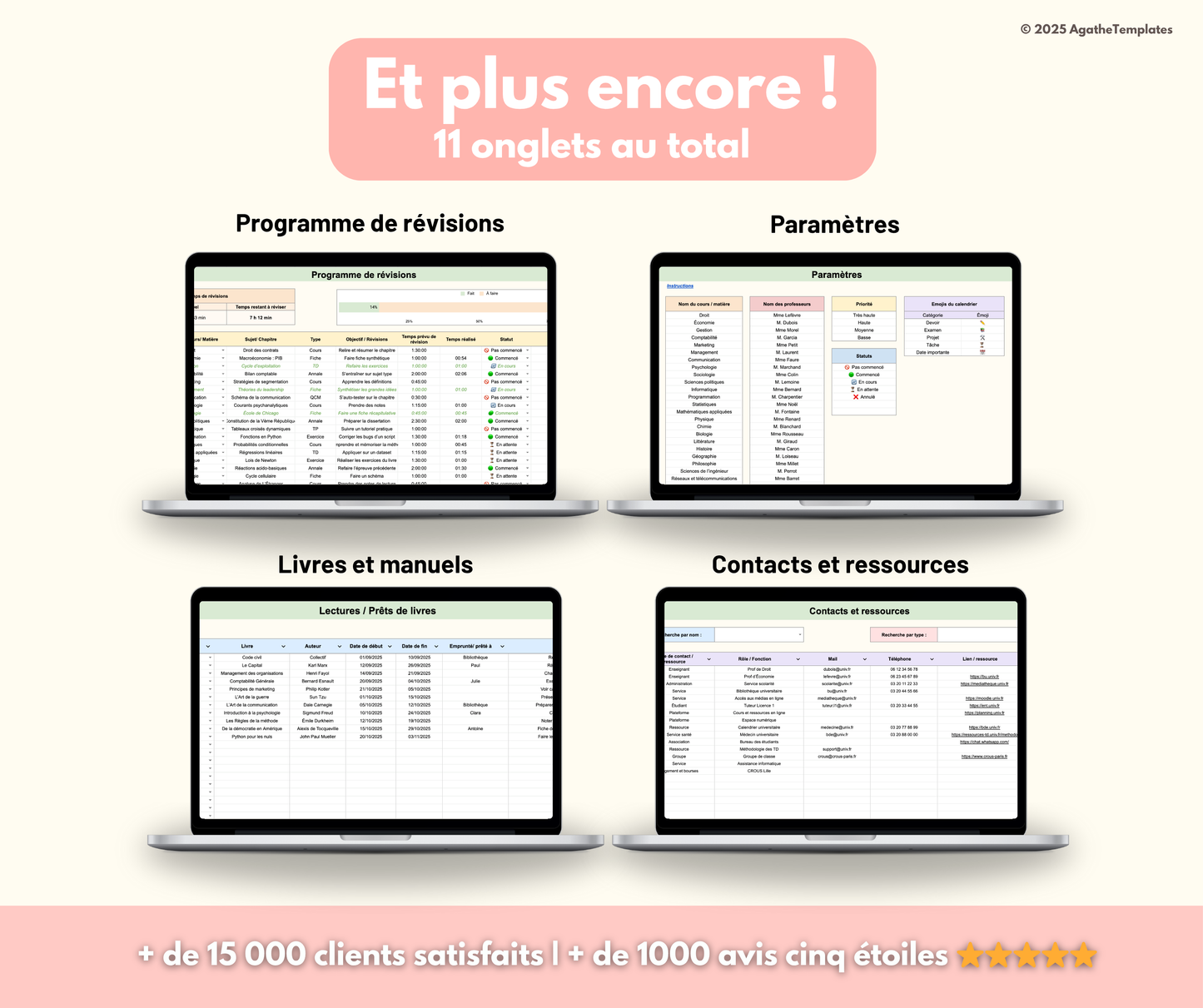 Planificateur étudiant