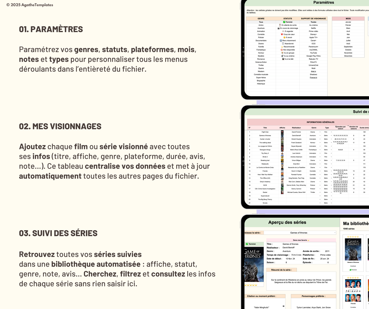 Suivi de films et de séries