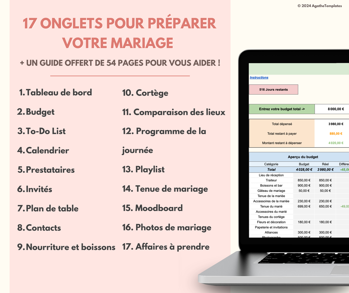 Planificateur de mariage