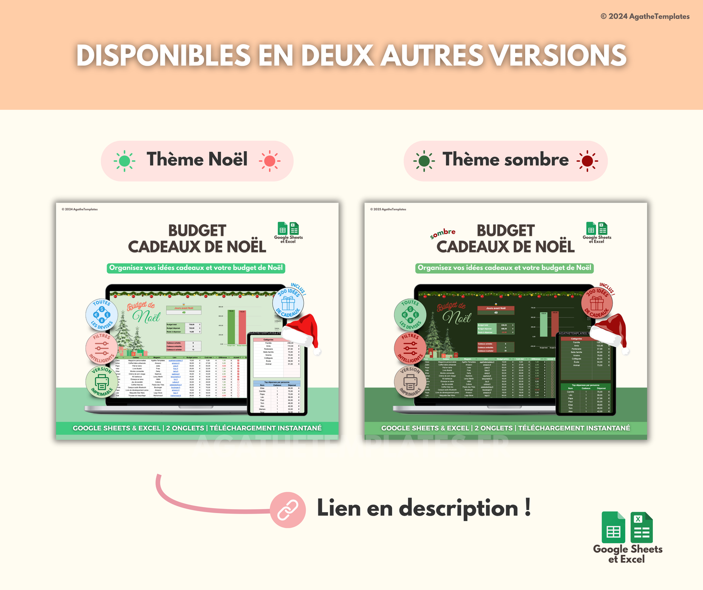 Budget cadeaux de Noël pastel
