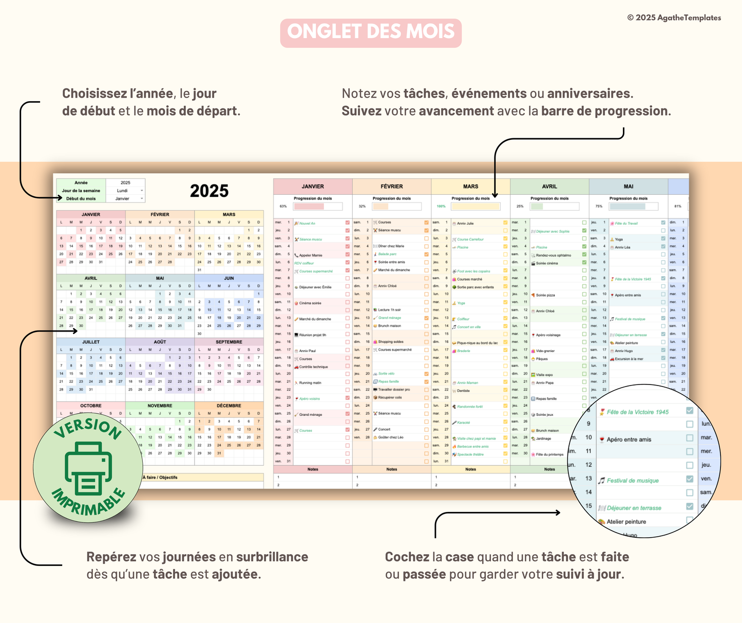 Planning annuel