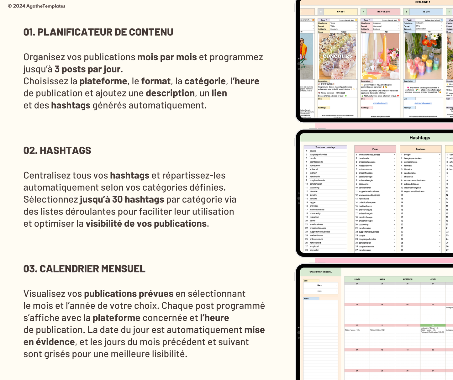 Planificateur de contenu réseaux sociaux