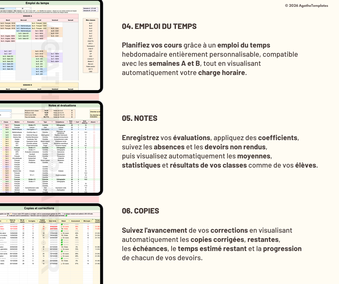 Planificateur enseignant
