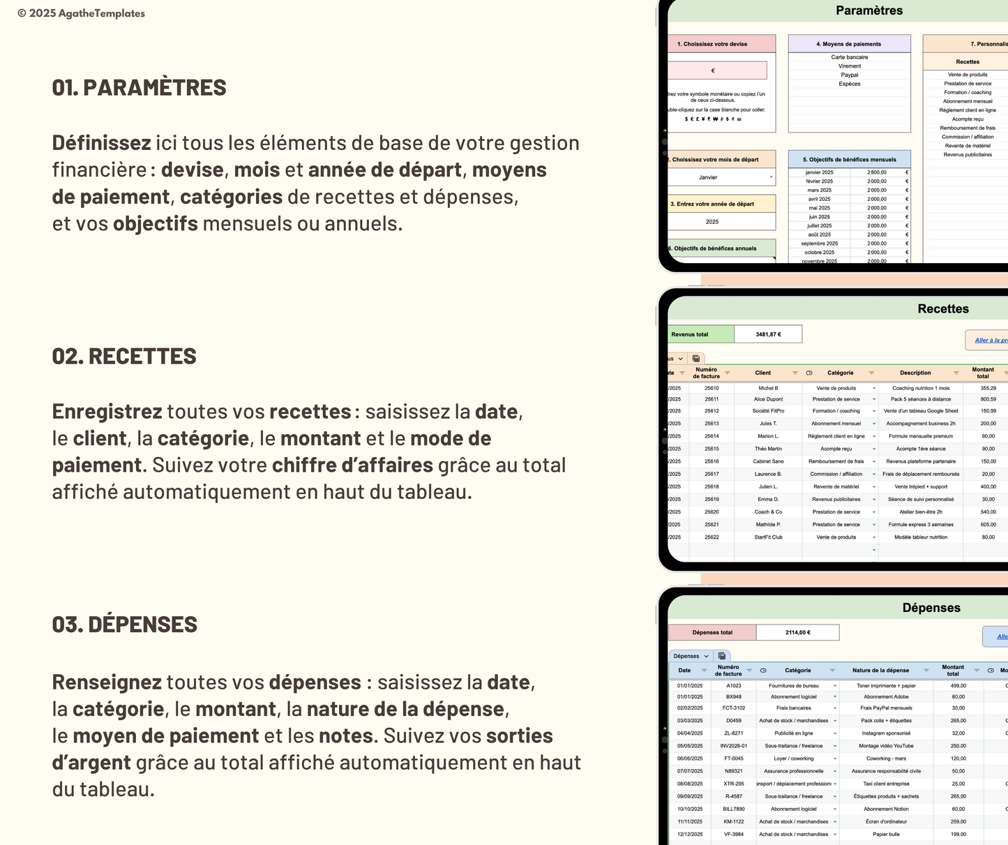 Suivi de recettes et dépenses