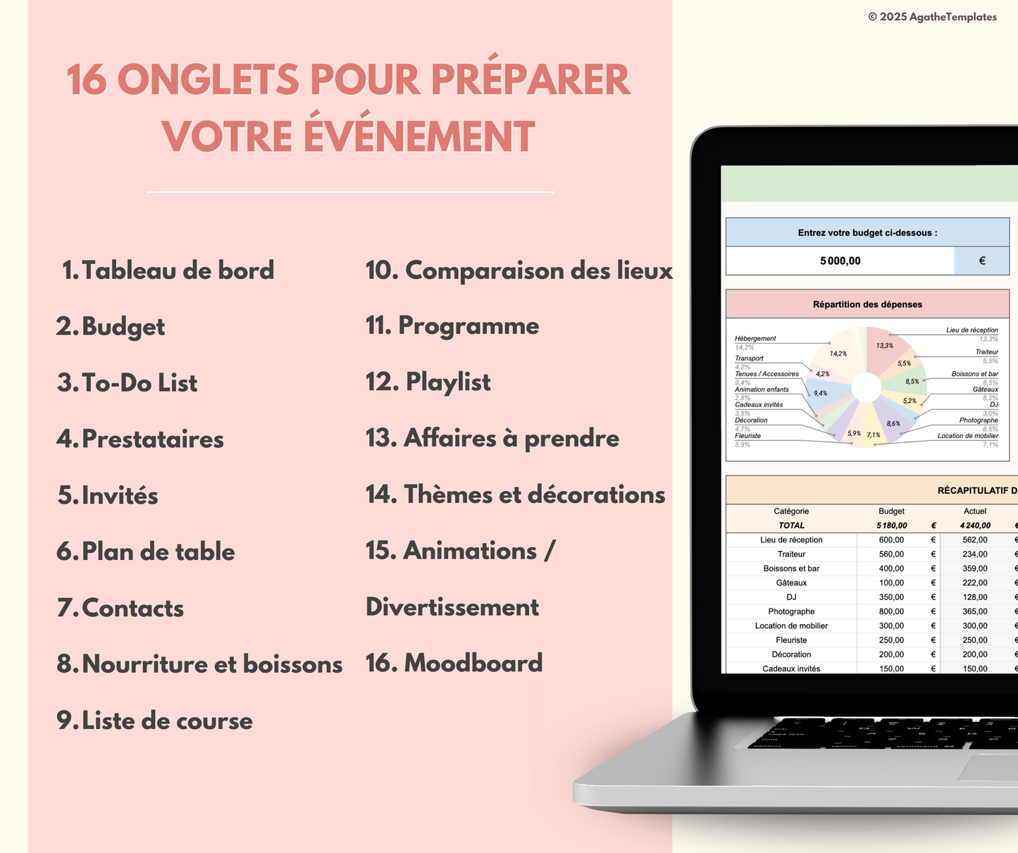 Planificateur d'événement