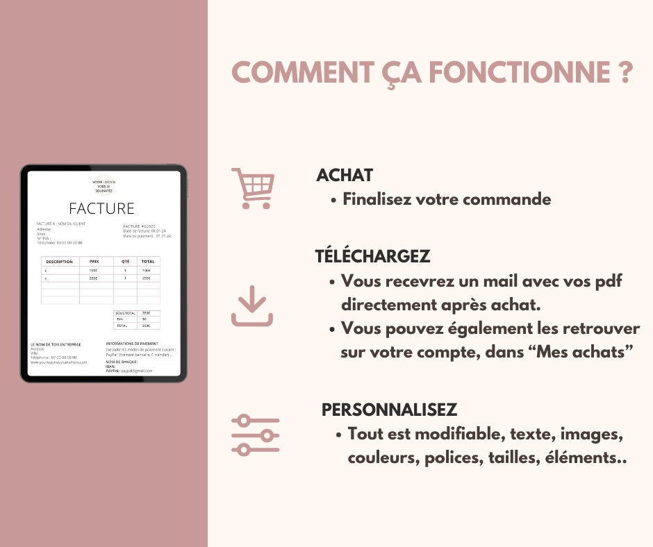 Modèle de contrat UGC français | Contrat français | Modèle d'avocat de contrat UGC d'influenceur français Facture | Créateur contenu tiktok