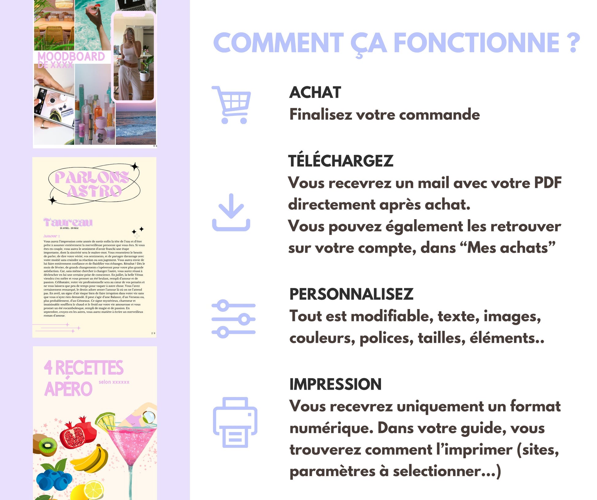 Modèle de Magazine à personnaliser dans Canva pour ses amis, bestie, bff, couple, anniversaire, mariage. Magazine amitié, astrologie, jeux..