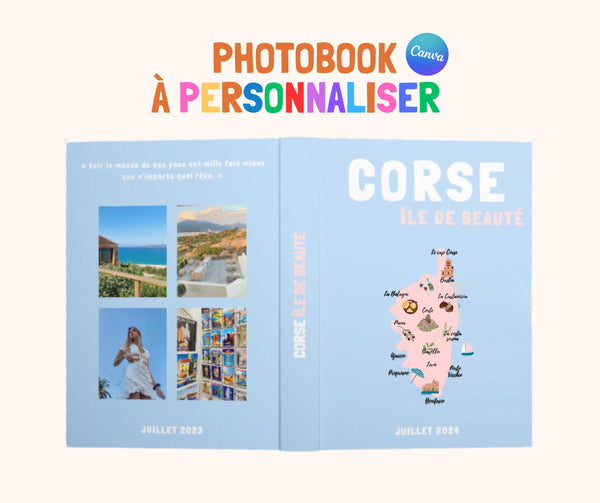 Modèle d'album photo Corse personnalisable