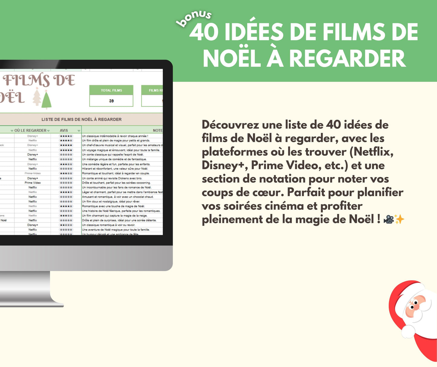 Planificateur de Noël Googlesheets | Feuille de calcul tableur fête | To-Do list, Budget, Cadeaux, Recettes | Suivi financier Modèle tableau