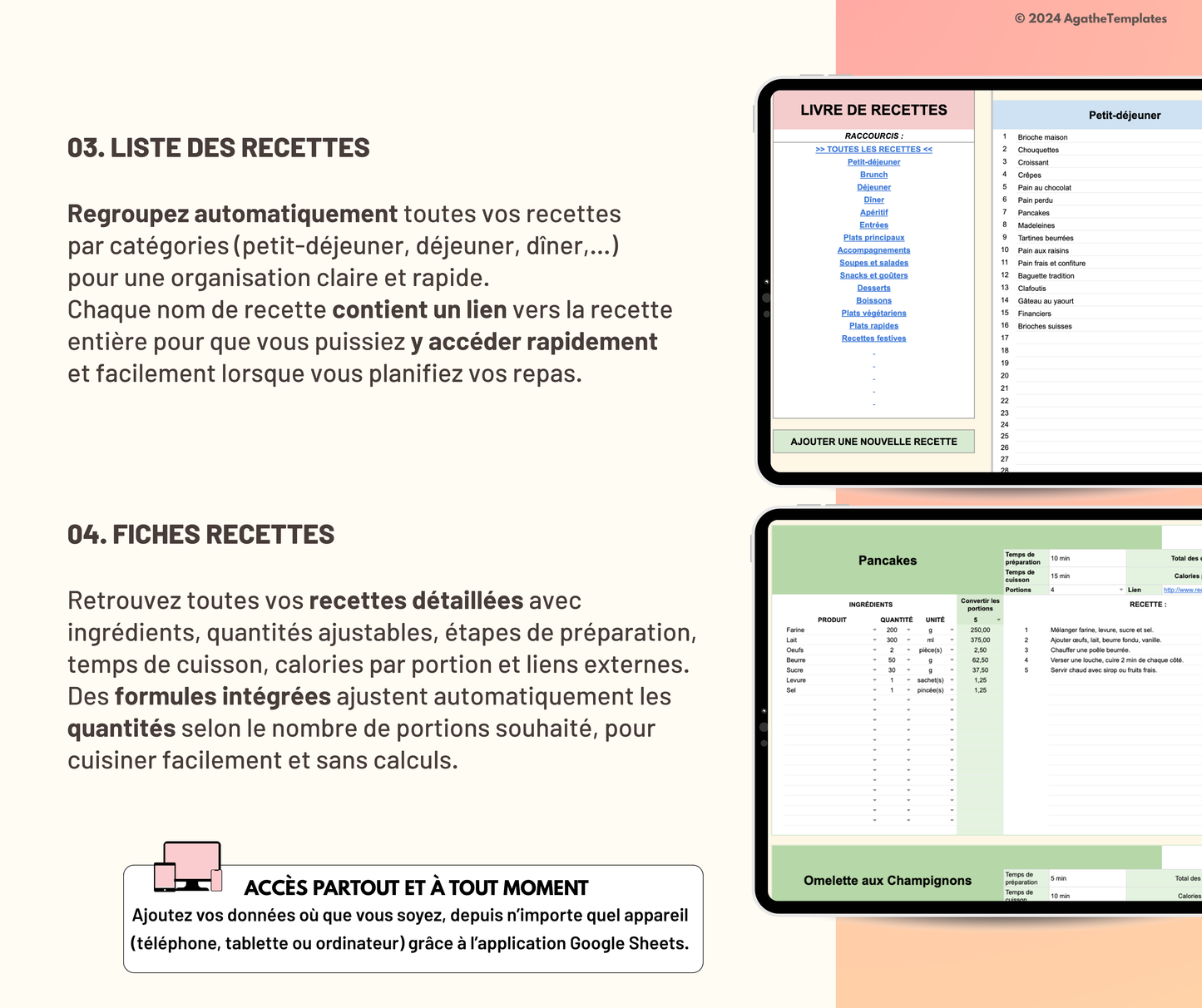 Planificateur de repas et liste de courses