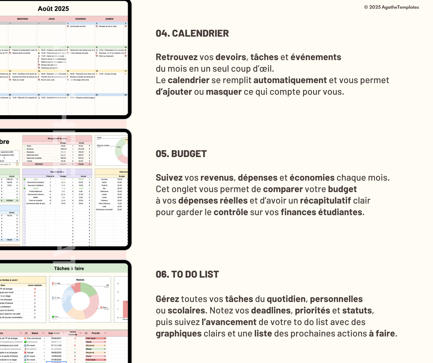 Planificateur étudiant