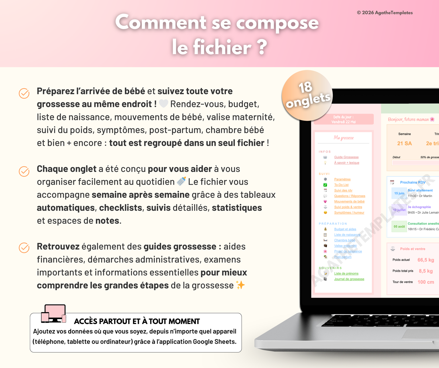 Planificateur de grossesse