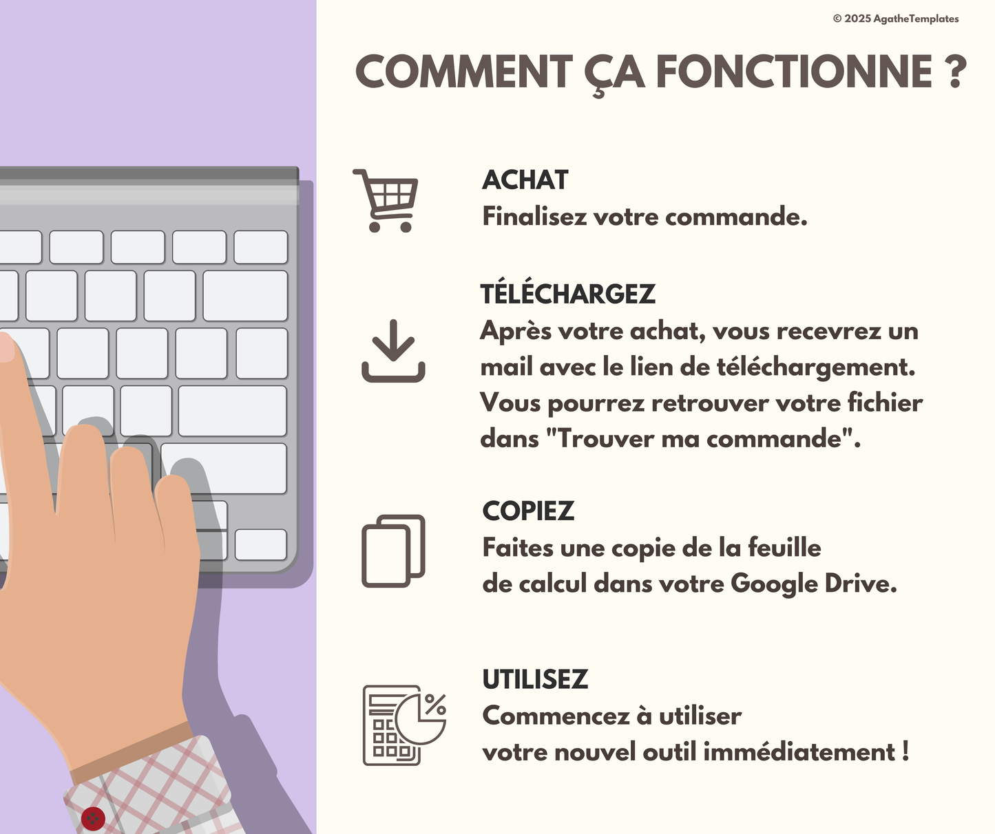 Tableau de bord comptable - version sombre