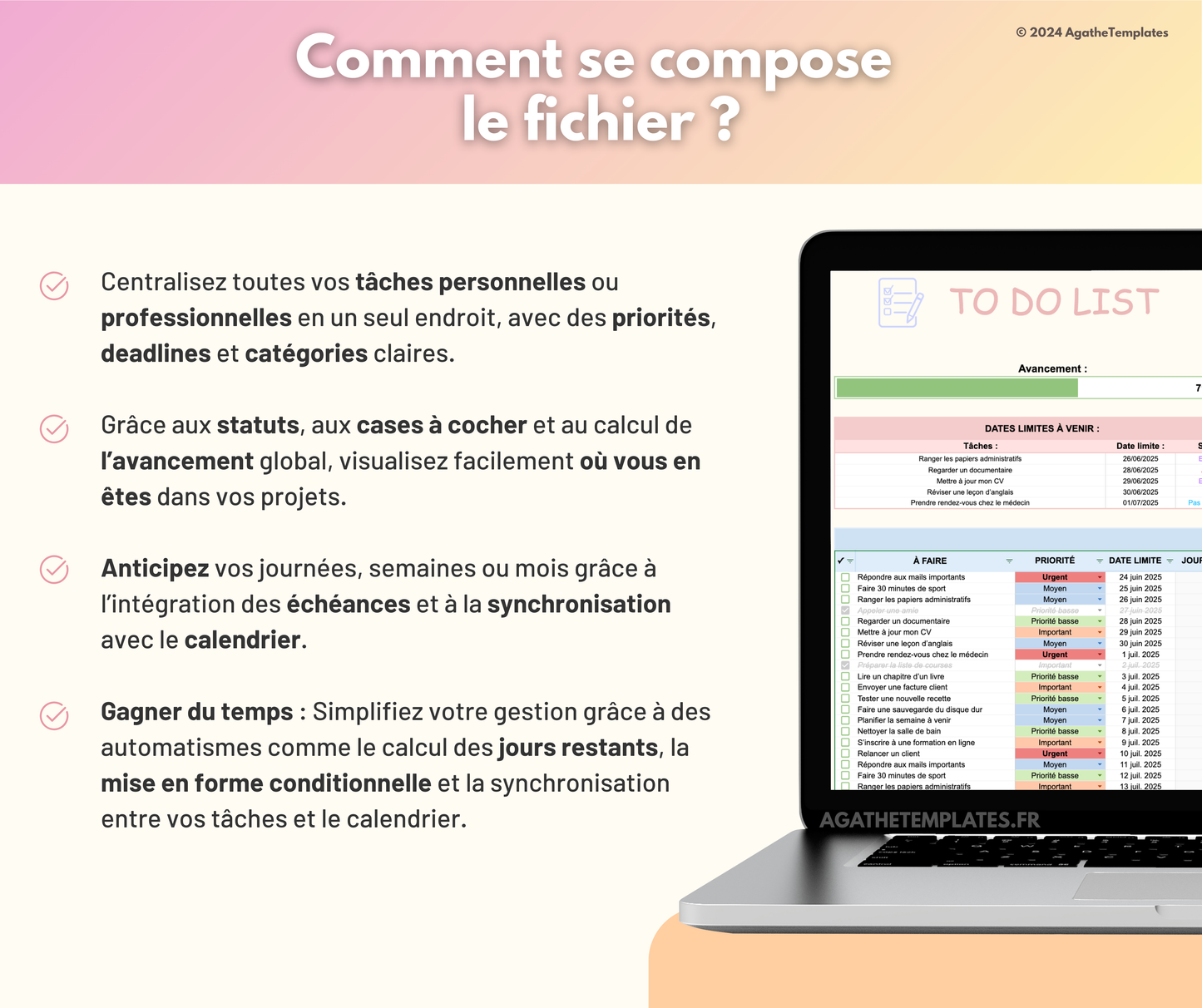 To Do List et calendrier automatisé