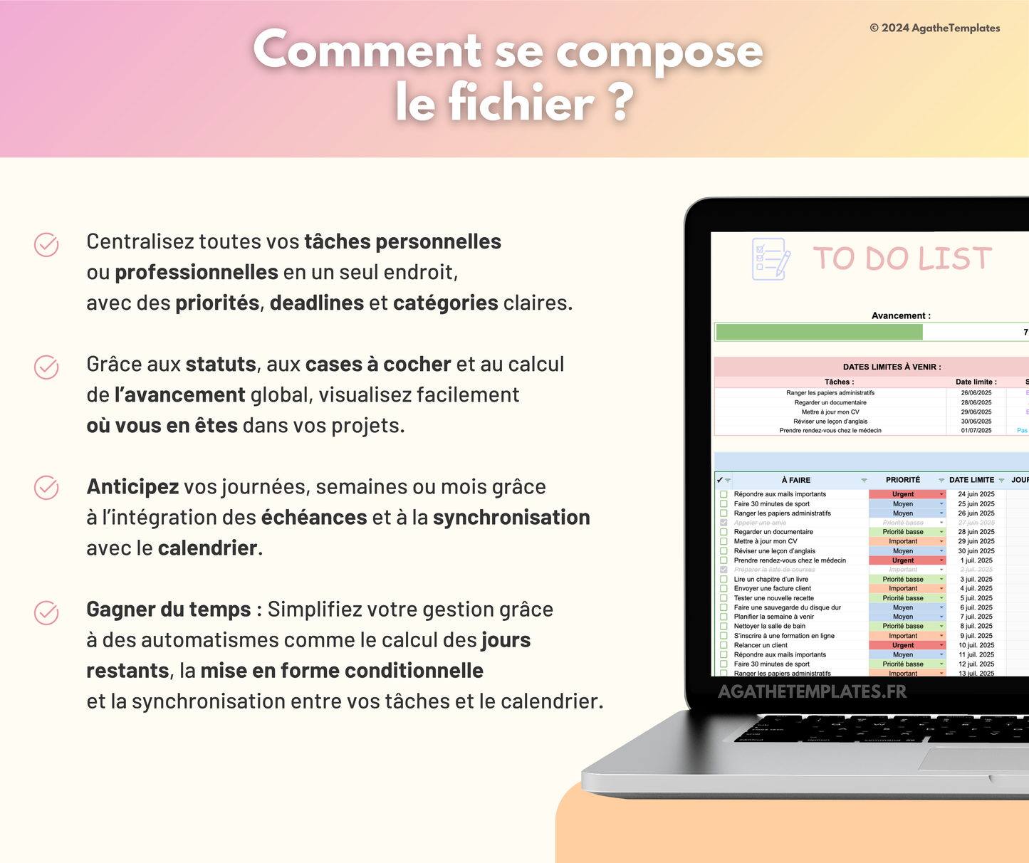 To Do List et calendrier automatisé