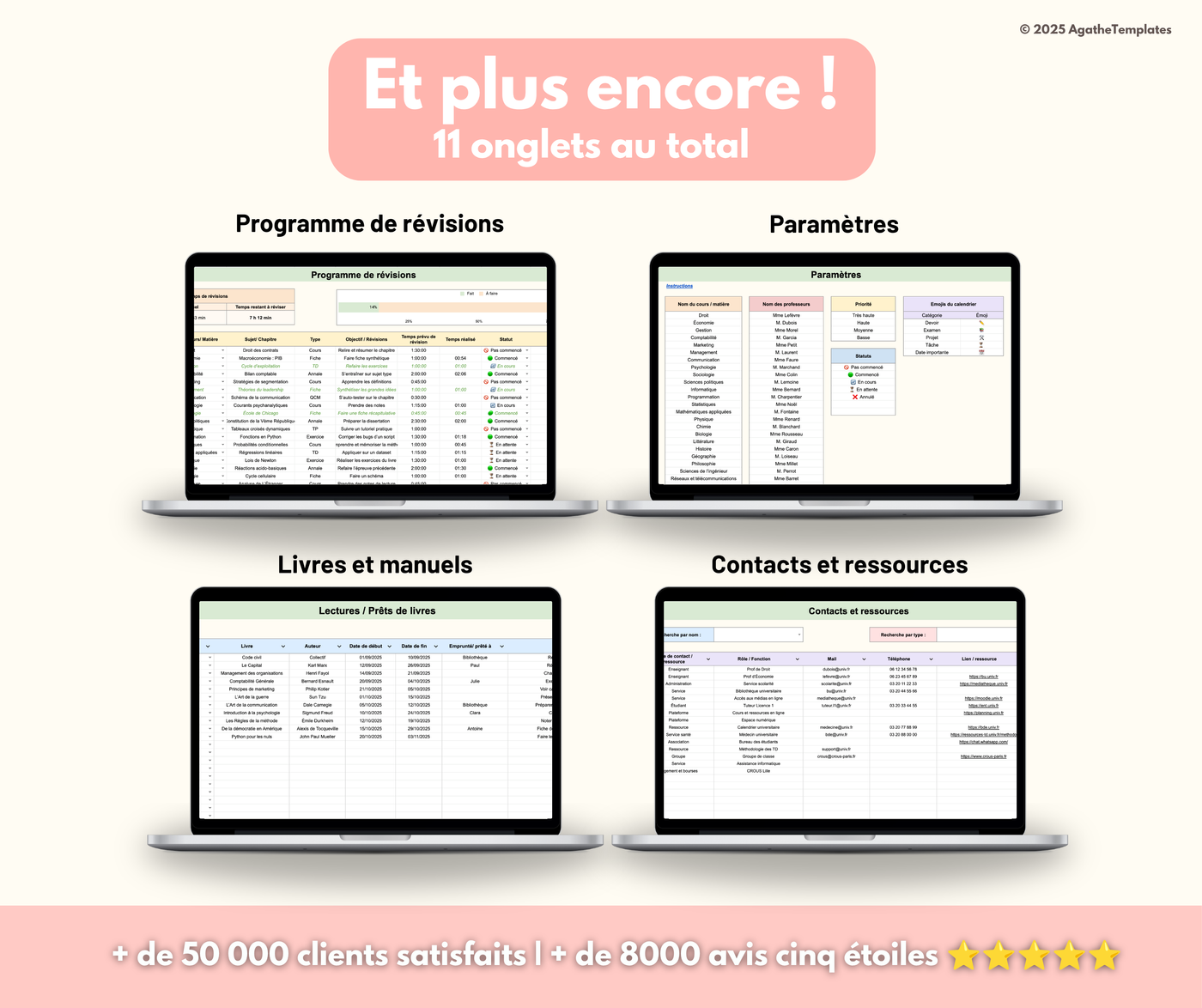 Planificateur étudiant