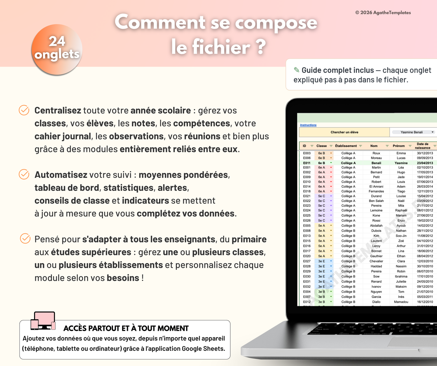Planificateur enseignant