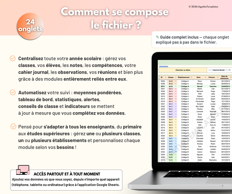 Planificateur enseignant