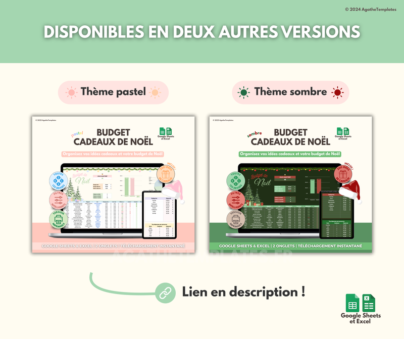 Budget cadeaux de Noël Vert