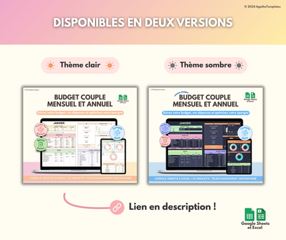 Budget Couple mensuel et annuel