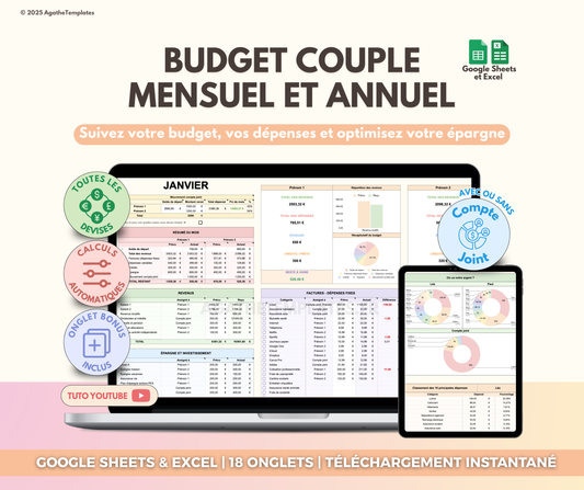 Budget Couple mensuel et annuel