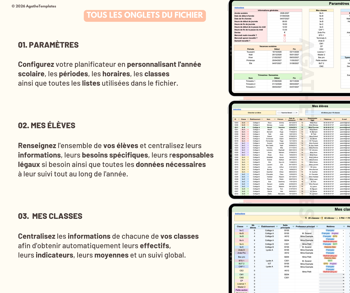 Planificateur enseignant