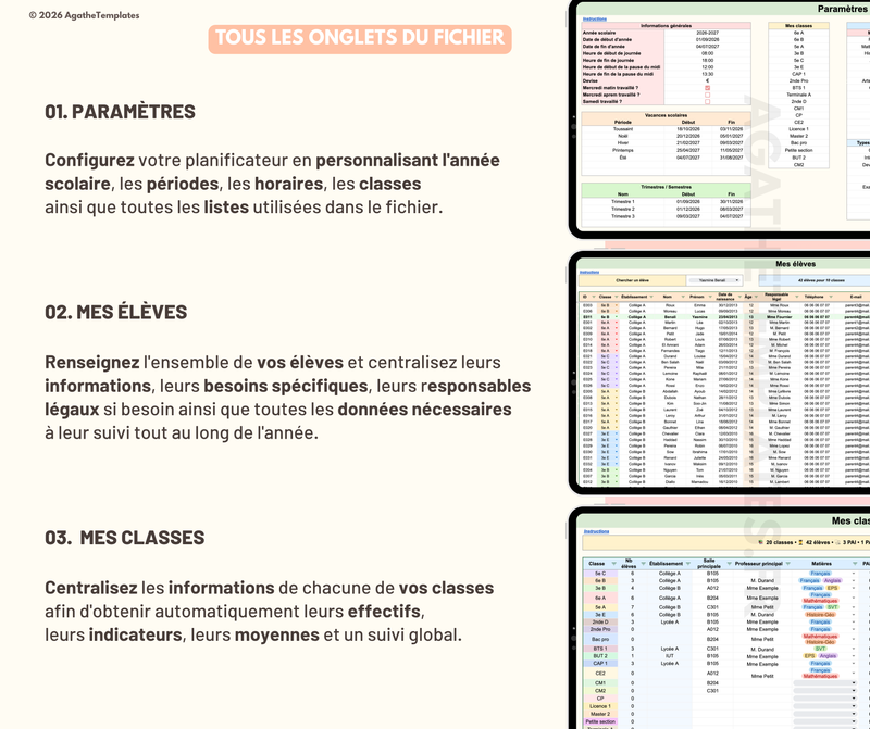 Planificateur enseignant