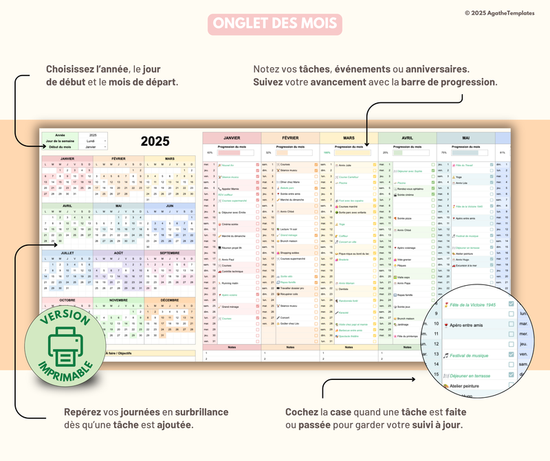 Planning annuel