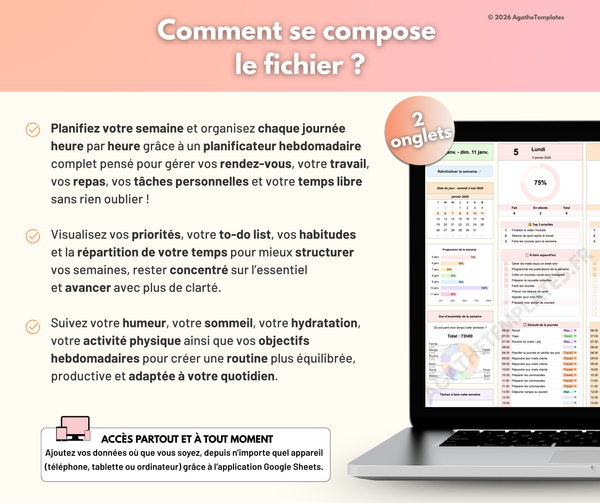 Planning hebdomadaire