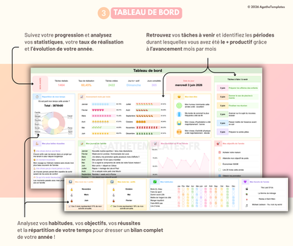 Planning mensuel et annuel