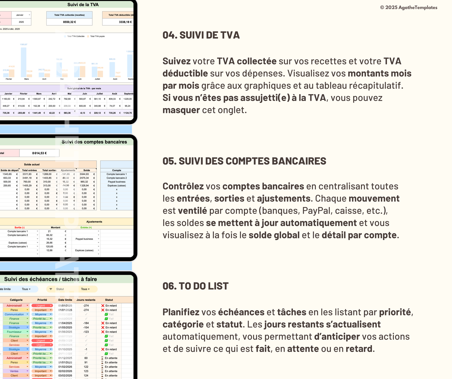 Tableau de bord comptable