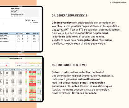 Création et suivi de devis