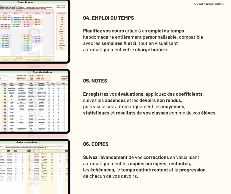 Planificateur enseignant