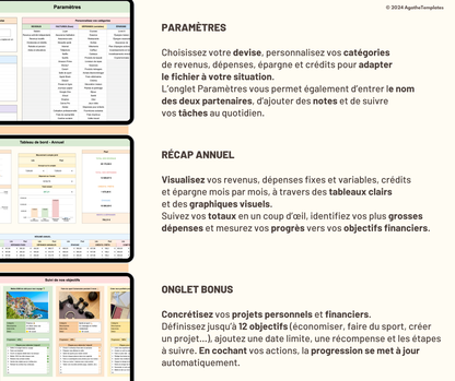 Budget Couple mensuel et annuel