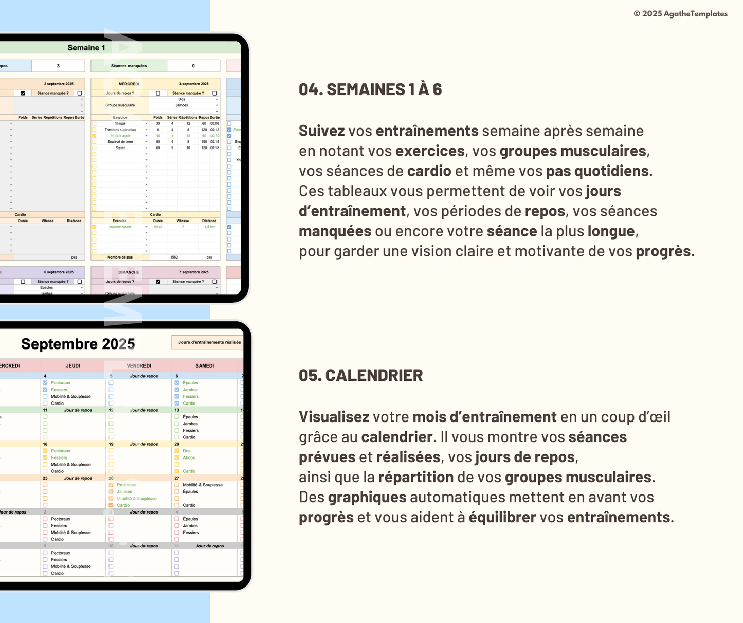 Suivi d'entraînement sportif