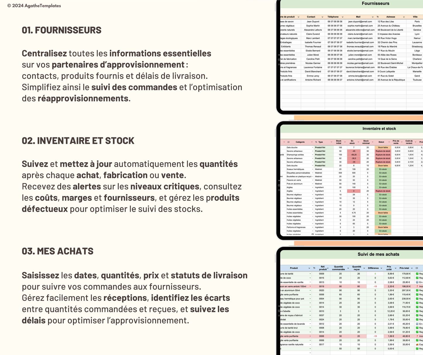 Gestion de stock et inventaire