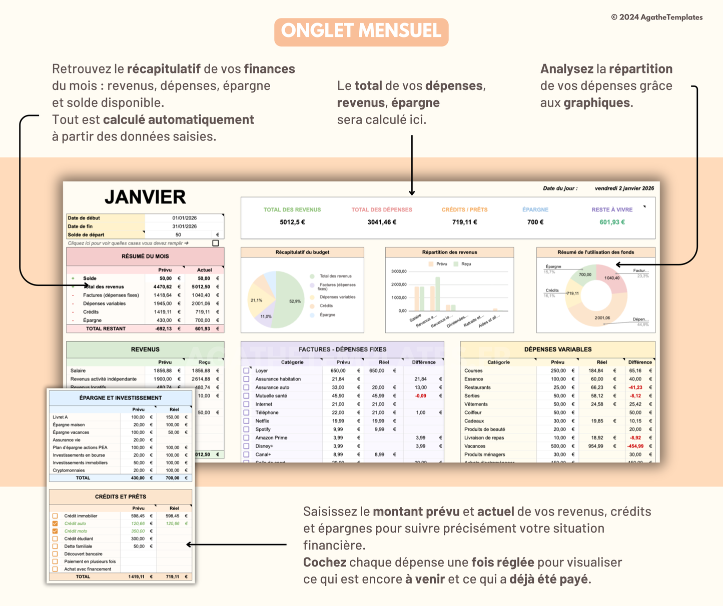 Budget Mensuel et Annuel