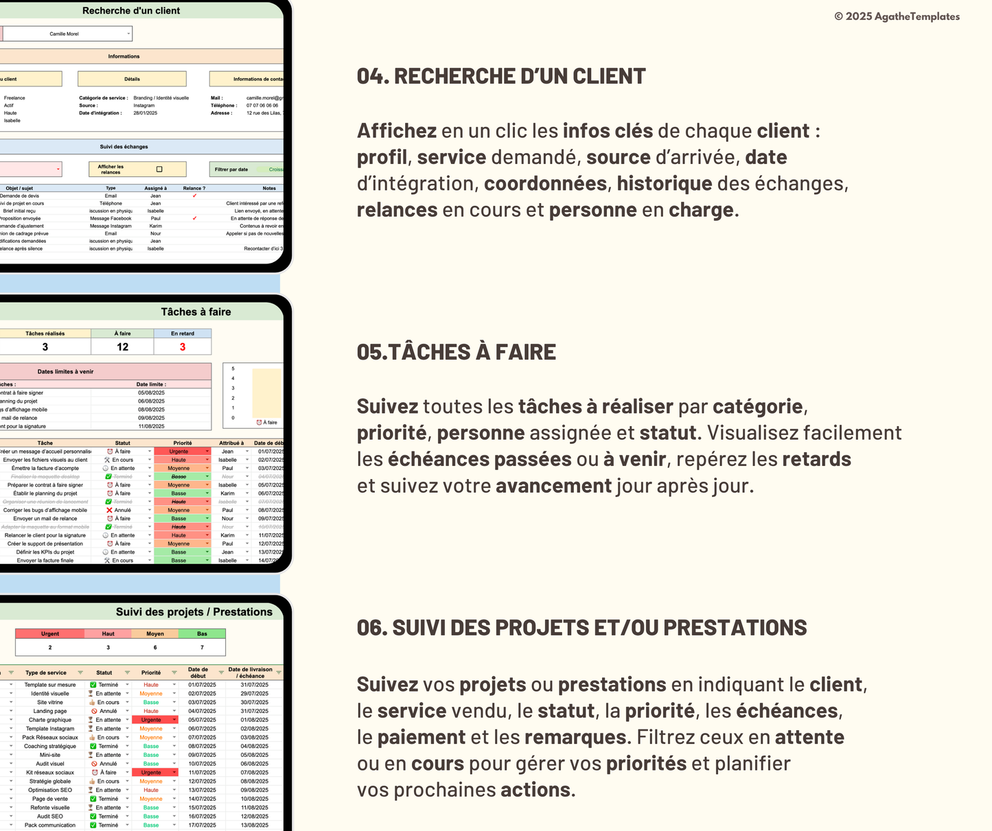 Base de données clients