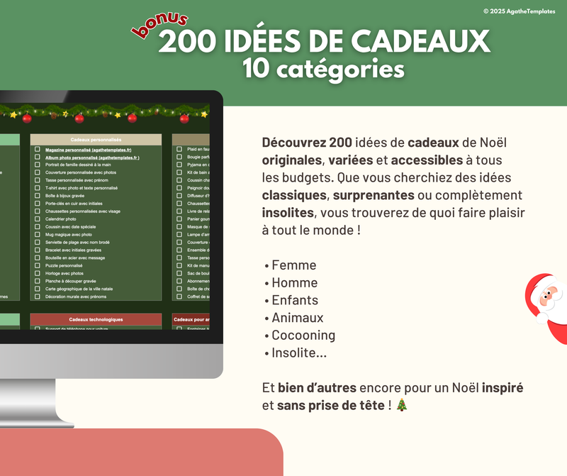 Budget cadeaux de Noël sombre