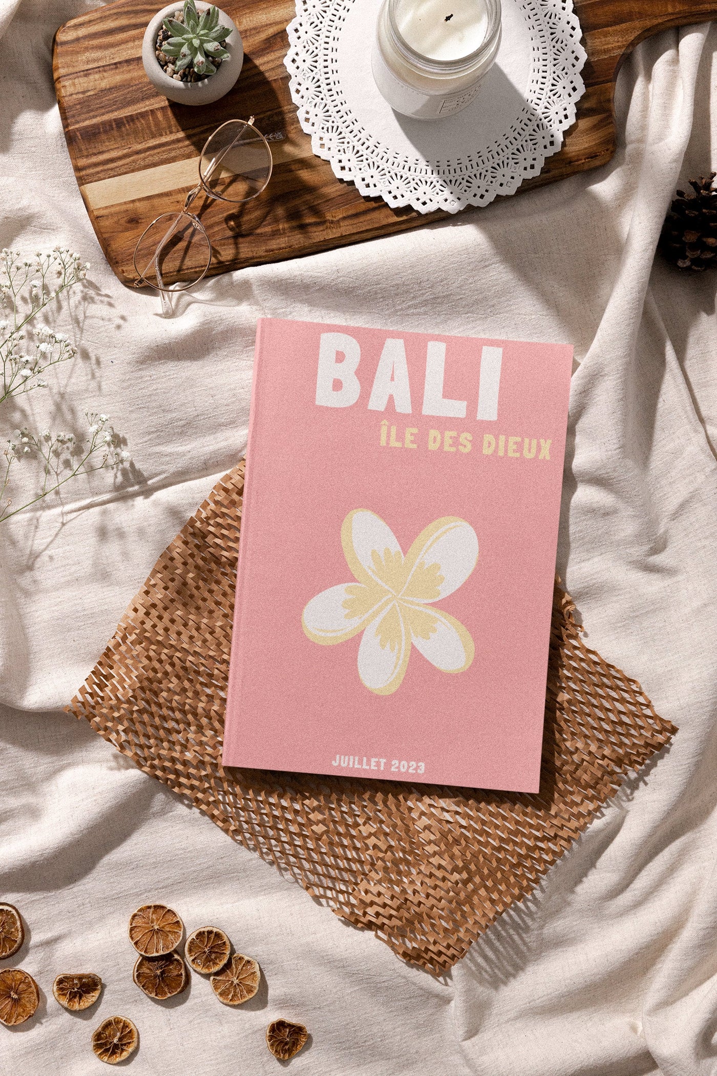 Modèle de Livre album Photo Bali Imprimé. Photobook de voyage personnalisable Canva. Décoration Maison Personnalisé. Vacances