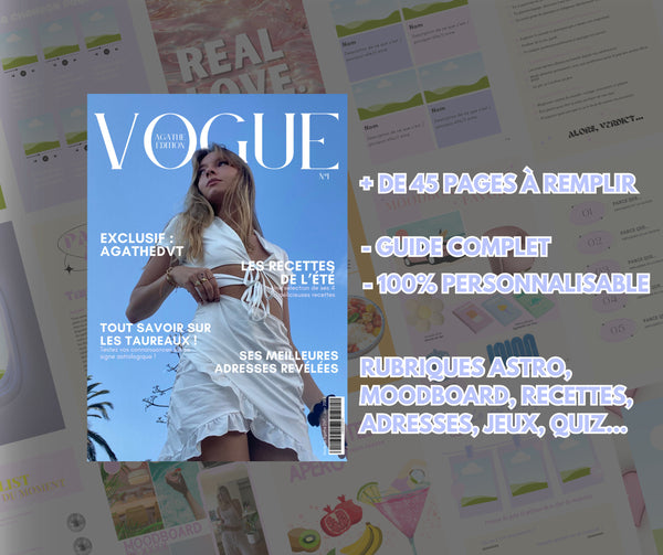 Modèle de Magazine à personnaliser bestie