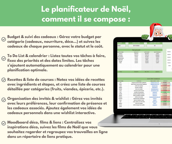 Planificateur de fête de Noël