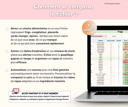 Inventaire et stock alimentaire, garde-manger