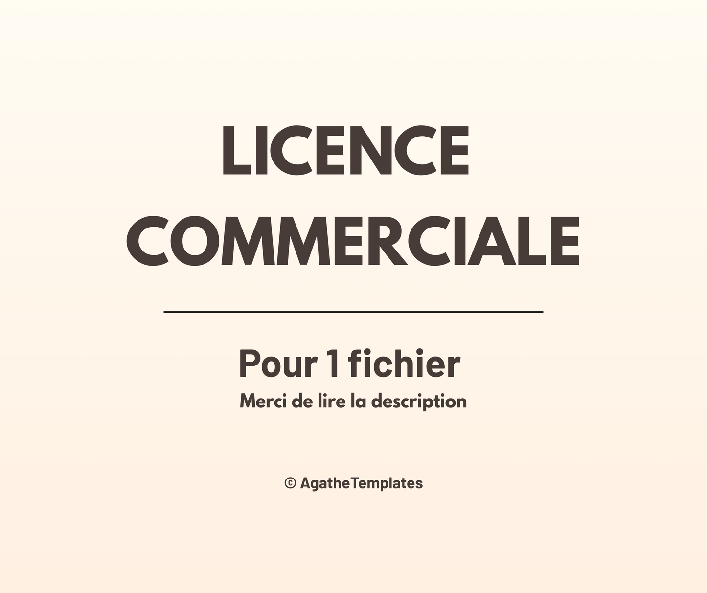 Licence commerciale