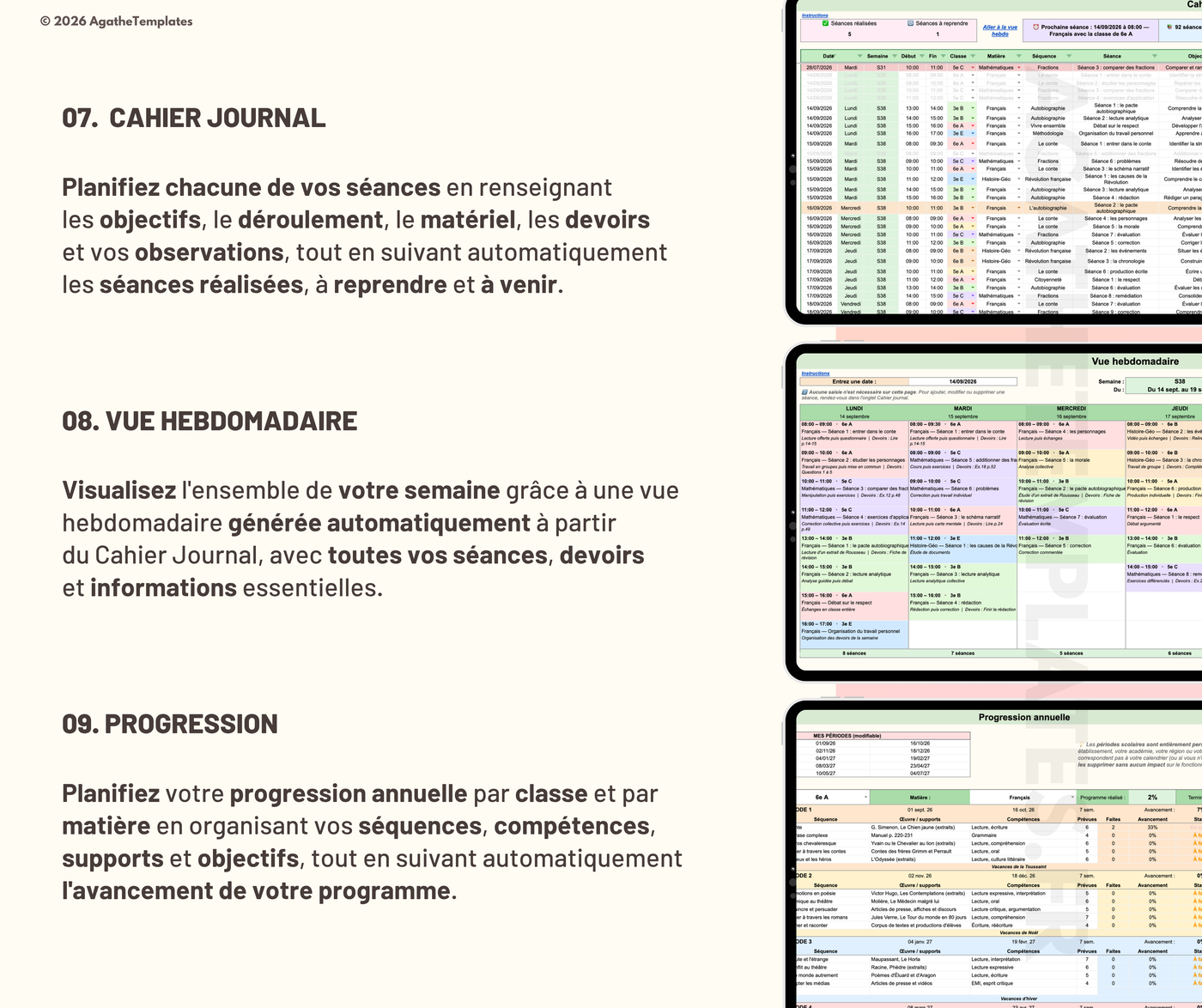 Planificateur enseignant