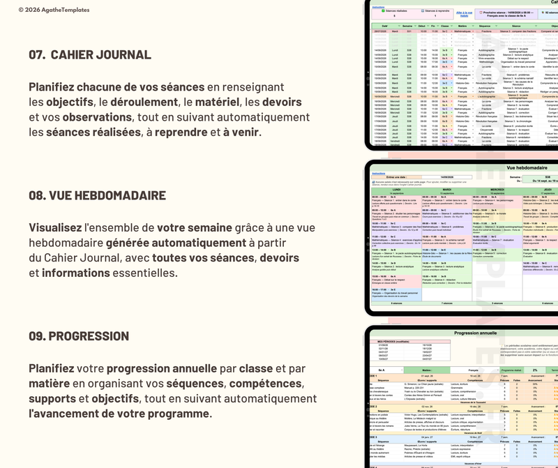 Planificateur enseignant