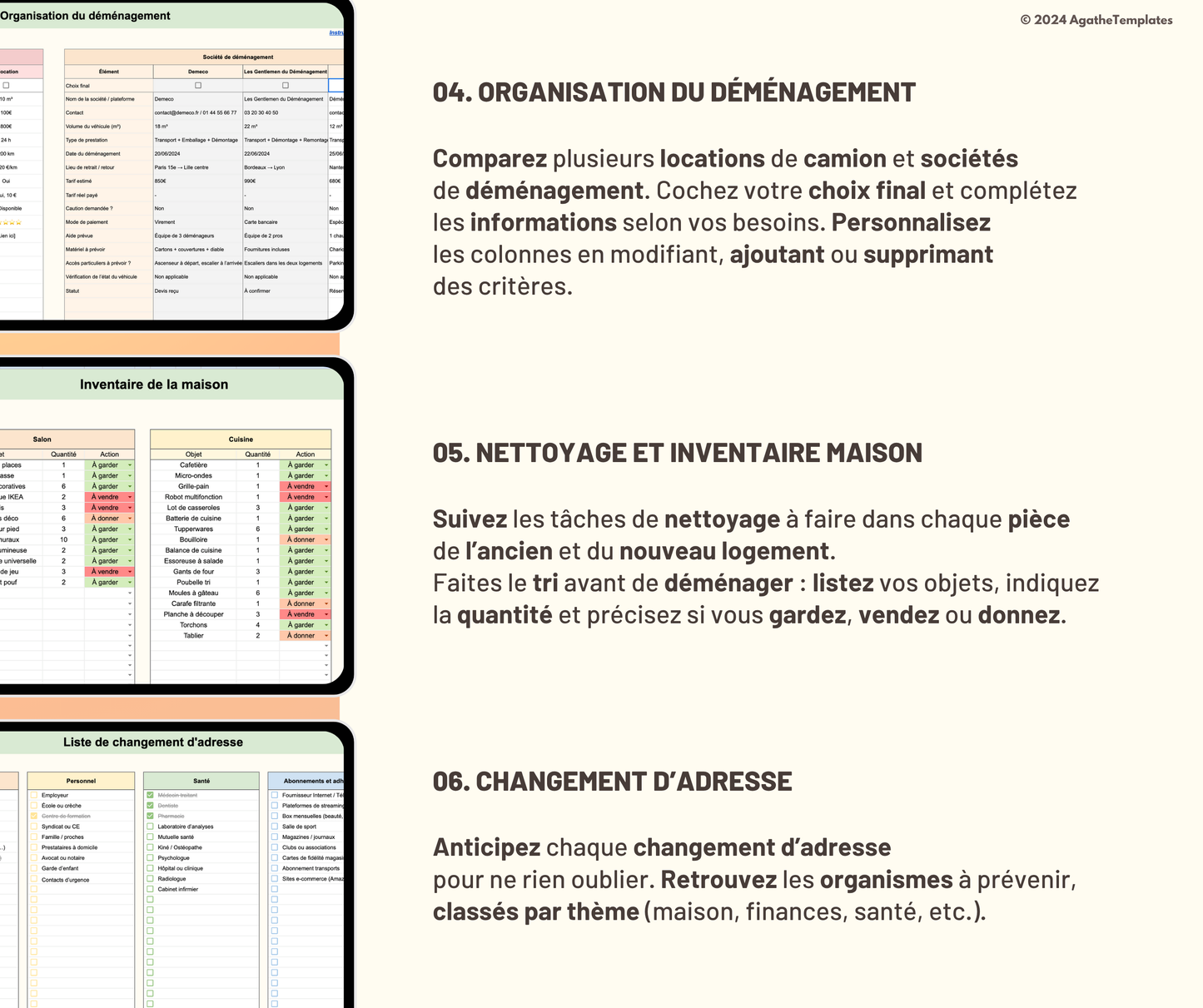 Planificateur de déménagement
